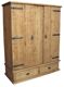 Rough Sawn Large Wardrobe