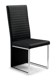 Tempo Black Faux Leather & Chrome Dining Chairs