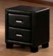 Naples & Tuscany BLACK Faux Leather Bedside