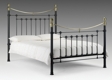 Victoria Stone Black & Brass Bed