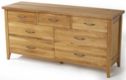 Wealden Oak 3 + 2 over 2 Chest