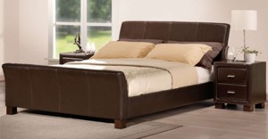 Tuscany Sleigh Bed Brown - BETTER THAN HALF PRICE DEAL!