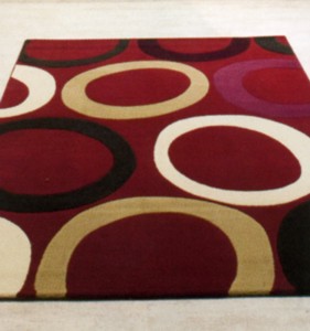 Vitra Raspberry Circles Rug 0370 377