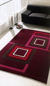 Vitra Raspberry Squares Rug 0382 310