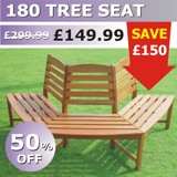 180 Degree Tree Seat Hardwood