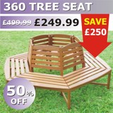 360 Degree Tree Seat Hardwood