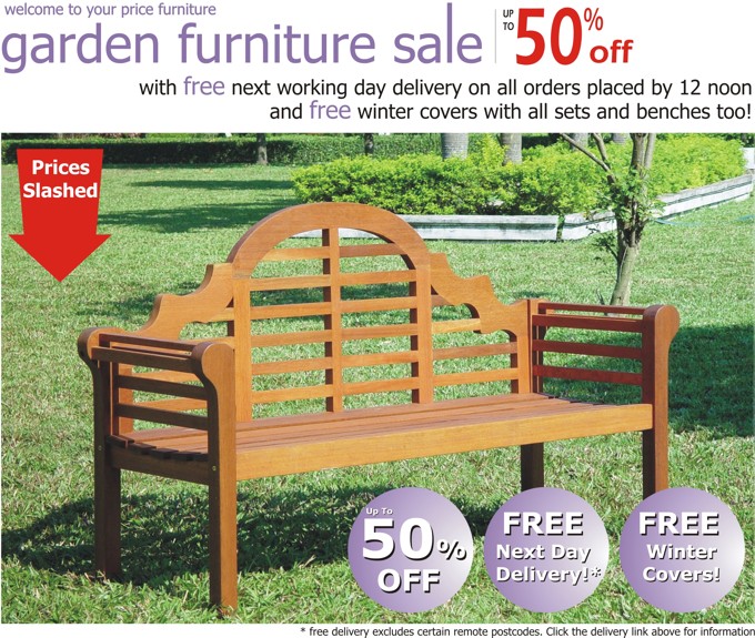 Click Here to View Our Hardwood Garden Furniture Sale!