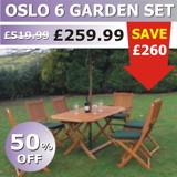 Oslo 6 Garden Furniture Set