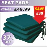 Green Garden Seat Pads