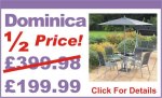 Dominica Garden Set Free Parasol and Base